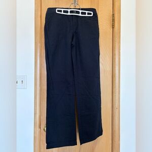Banana Republic Navy Martin Fit Pants size 6 linen & cotton